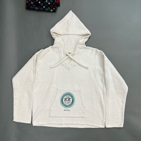 Vintage Other - Vintage Dos Equis Zarape Hoodie Double Sided Graphic Logo Print
